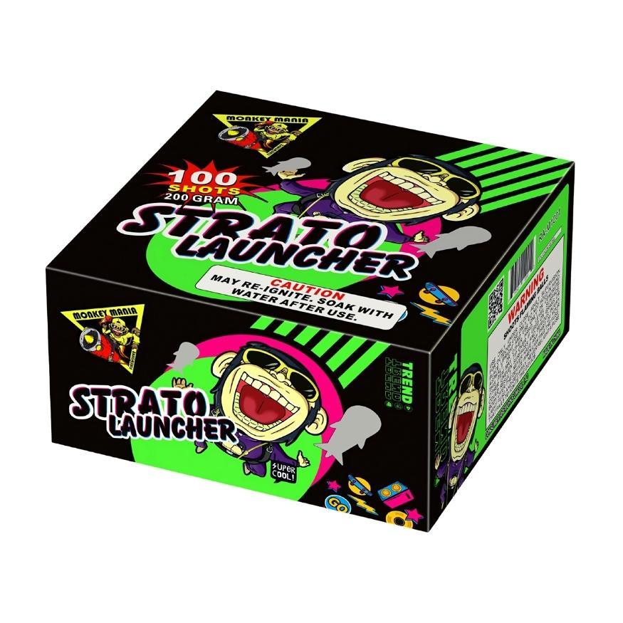 Strato Launcher | 100 Shot Aerial Repeater by Monkey Mania -Shop Online for Standard Cake at Elite Fireworks!