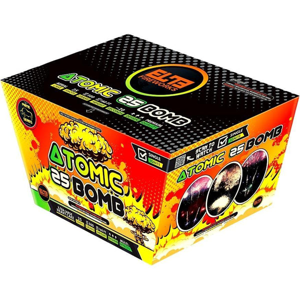 Super 67 Bomb™｜67 Shot Box Kit™ - Atomic 25 Bomb™ - Nuclear 21 Bomb™ by Prime Series® -Shop Online for X-tra Large Cake™ at Elite Fireworks!