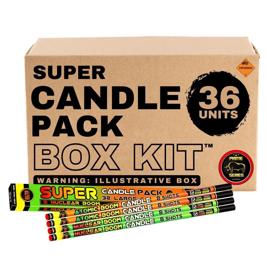 Super Candle Pack™ | 8 Shot Barrage Candle by Prime Series® -Shop Online for Standard Candle at Elite Fireworks!