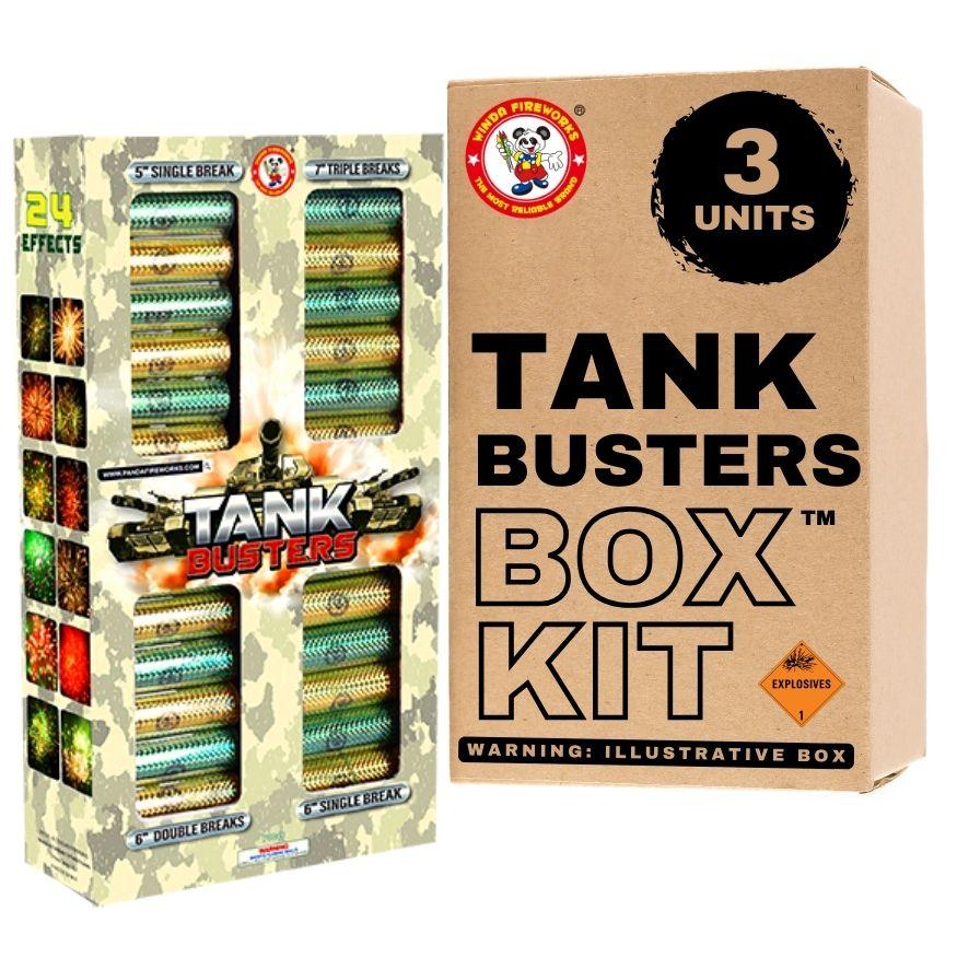 Tank Busters | 42 Break Artillery Shell by Winda Fireworks -Shop Online for XX-tra Large Canister Kit™ at Elite Fireworks!