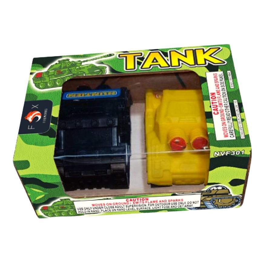Tank | Toylike Plastic Tank Shape Ground Novelty by Fox Fireworks -Shop Online for Large Novelty at Elite Fireworks!