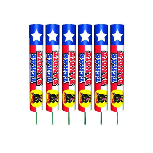 Texas Bandit Rocket | 26" Rocket Projectile by Black Cat Fireworks -Shop Online for Standard Rocket at Elite Fireworks!