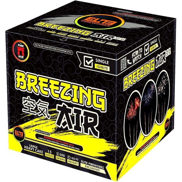 The Elements™ | 71 Shot Box Kit™ - Blazing Fire™ - Breezing Air™ - Gushing Water™ - Quaking Earth™ by Pyro Jinja® -Shop Online for Large Cake at Elite Fireworks!