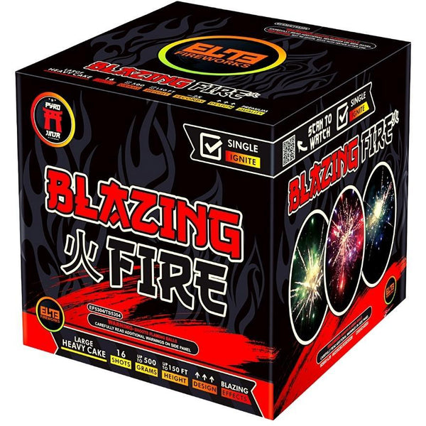 The Elements™ | 71 Shot Box Kit™ - Blazing Fire™ - Breezing Air™ - Gushing Water™ - Quaking Earth™ by Pyro Jinja® -Shop Online for Large Cake at Elite Fireworks!