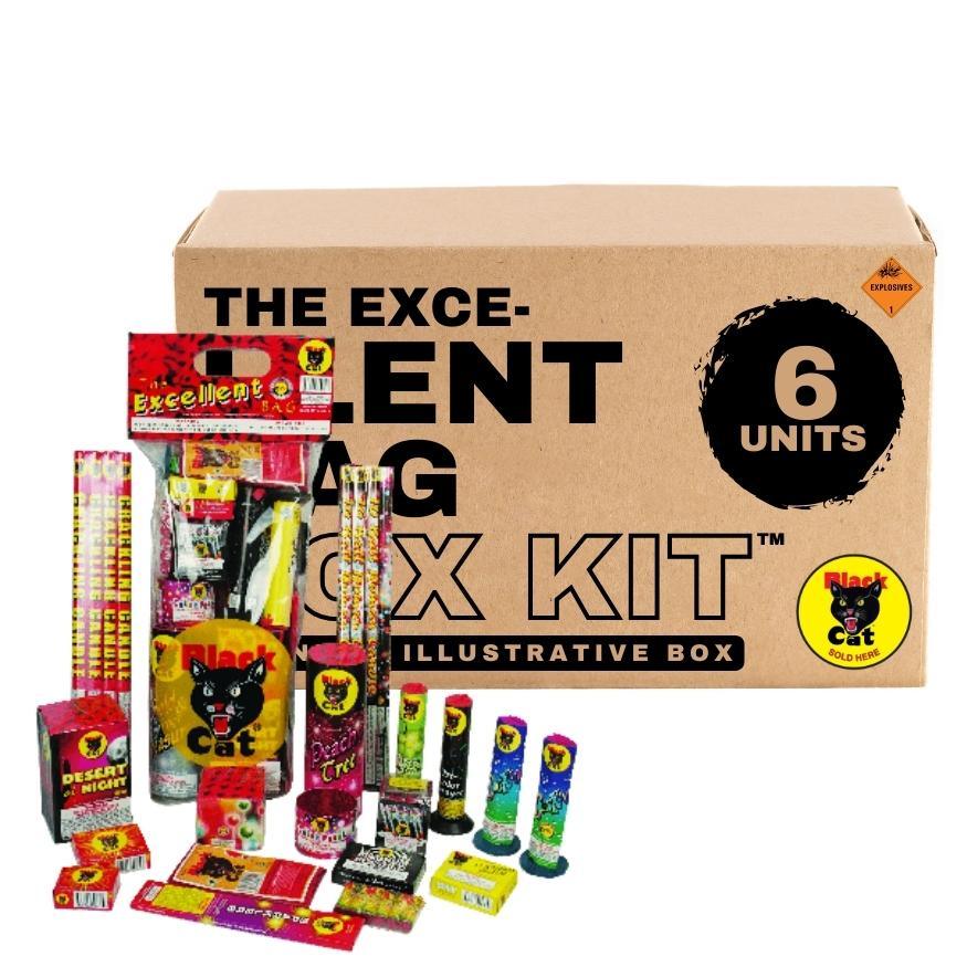 The Excellent Bag | Aerial & Ground Mix Variety Assortment by Black Cat Fireworks -Shop Online for Standard Select Kit™ at Elite Fireworks!