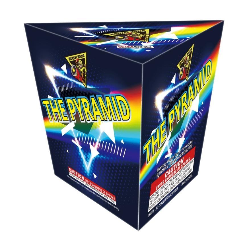 The Pyramid | Large Shower Fountain Spur™ by Monkey Mania -Shop Online for Large Fountain at Elite Fireworks!