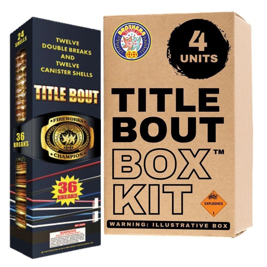 Title Bout | 36 Break Artillery Shell by Brothers Pyrotechnics -Shop Online for Multi-Ball Kit™ at Elite Fireworks!