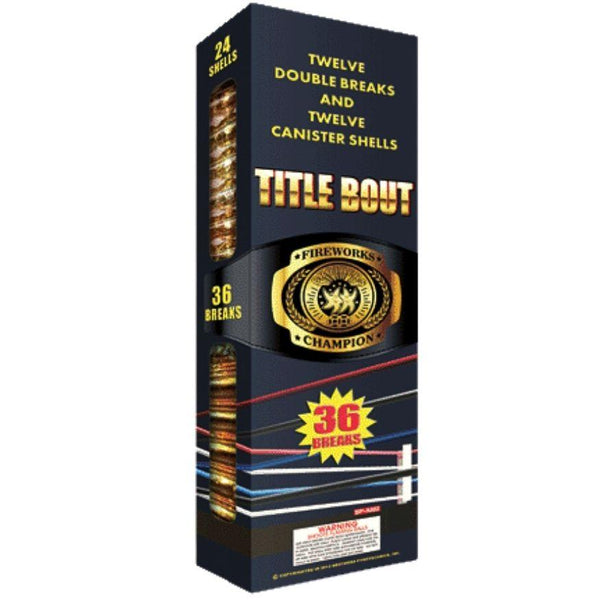 Title Bout | 36 Break Artillery Shell by Brothers Pyrotechnics -Shop Online for Multi-Ball Kit™ at Elite Fireworks!