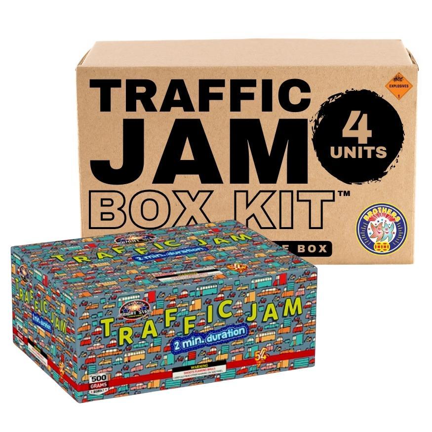 Traffic Jam | 54 Shot Aerial Repeater by Bright Star Fireworks -Shop Online for X-tra Large Cake™ at Elite Fireworks!