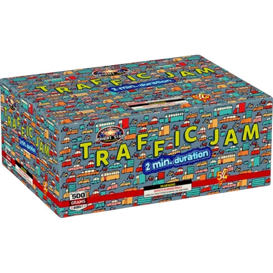 Traffic Jam | 54 Shot Aerial Repeater by Bright Star Fireworks -Shop Online for X-tra Large Cake™ at Elite Fireworks!