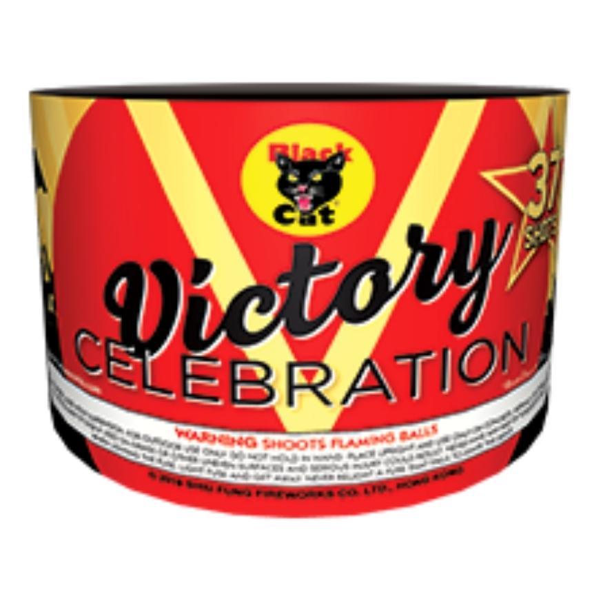 Victory Celebration | 37 Shot Aerial Night Parachute Repeater by Black Cat Fireworks -Shop Online for X-tra Large Parachute™ at Elite Fireworks!