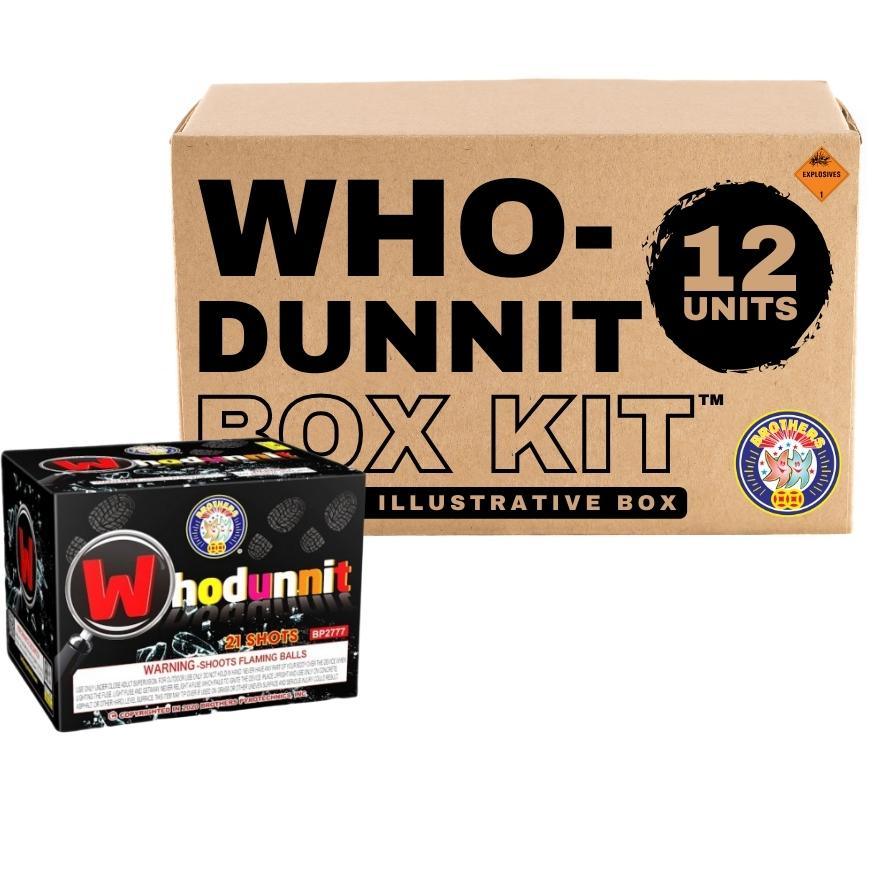 Whodunnit | 21 Shot Aerial Repeater by Brothers Pyrotechnics -Shop Online for Large Cake at Elite Fireworks!