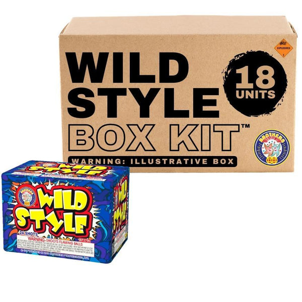 Wild Style | 24 Shot Aerial Repeater by Brothers Pyrotechnics -Shop Online for Standard Cake at Elite Fireworks!