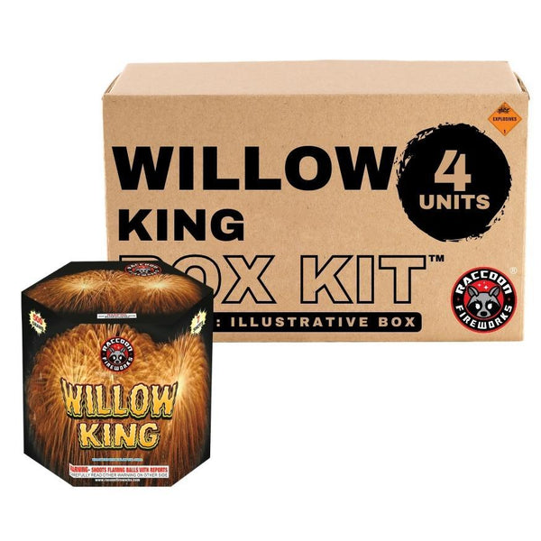 Willow King | 7 Shot Aerial Repeater by Raccoon Fireworks -Shop Online for X-tra Large Cake™ at Elite Fireworks!