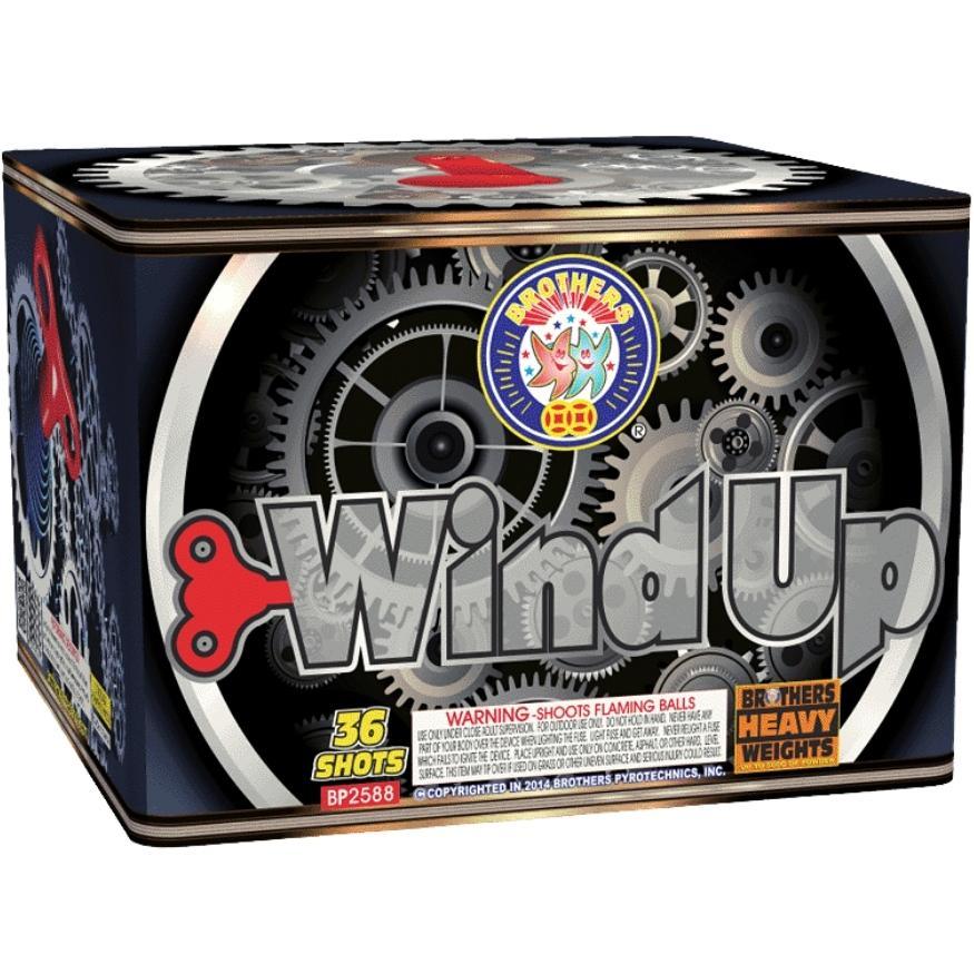 Wind Up | 36 Shot Aerial Repeater by Brothers Pyrotechnics -Shop Online for X-tra Large Cake™ at Elite Fireworks!