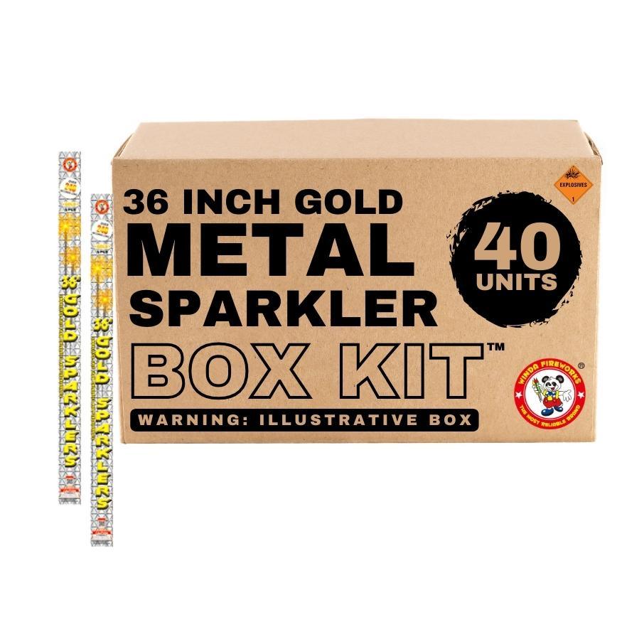 Winda Metal Sparkler | 36 Inch Gold Metal Handheld Sparkler by Winda Fireworks -Shop Online for X-tra Large Sparkler™ at Elite Fireworks!