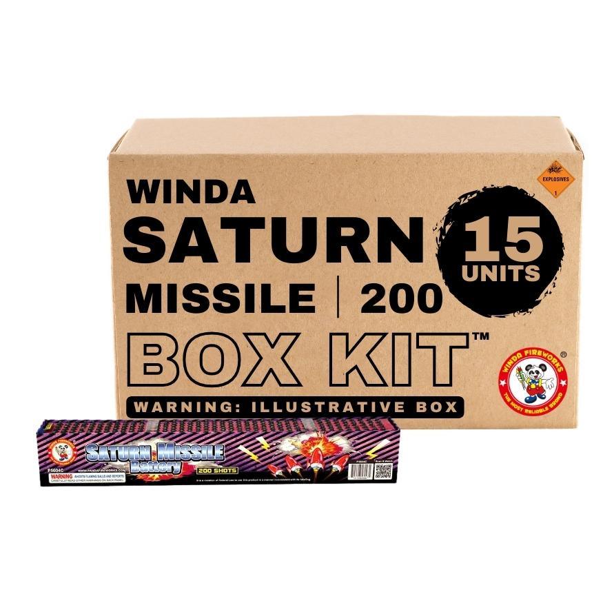Winda Saturn Missile｜200 Shot Saturn Missile by Winda Fireworks -Shop Online for Standard Missile Base at Elite Fireworks!
