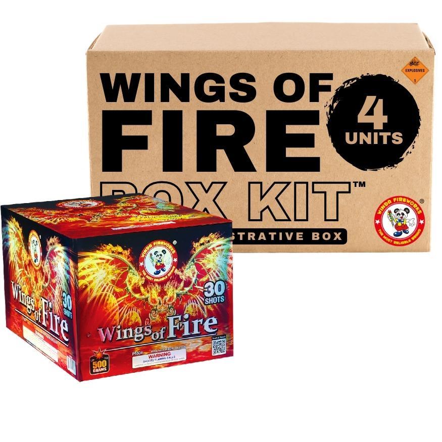 Wings of Fire | 30 Shot Aerial Repeater by Winda Fireworks -Shop Online for X-tra Large Cake™ at Elite Fireworks!