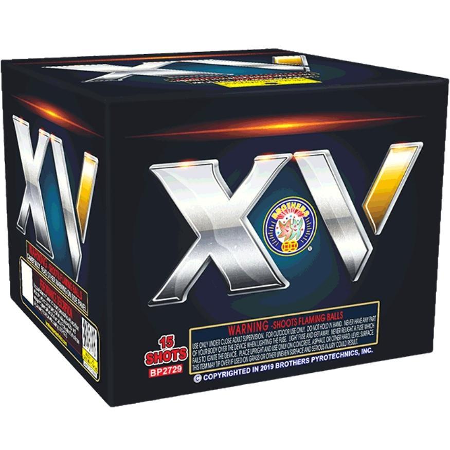 XV | 15 Shot Aerial Repeater by Brothers Pyrotechnics -Shop Online for Standard Cake at Elite Fireworks!