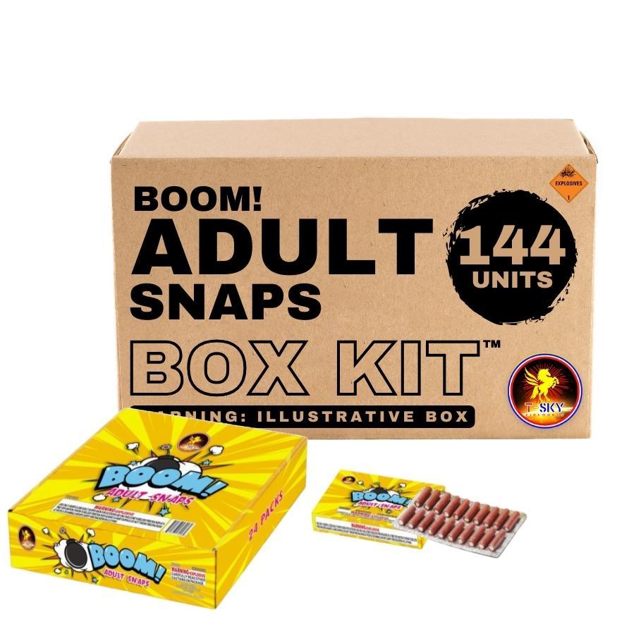 Yellow - Boom! Adult Snaps | 20 Shot Single Snap Noisemaker by T-Sky Fireworks -Shop Online for Large Snapper at Elite Fireworks!