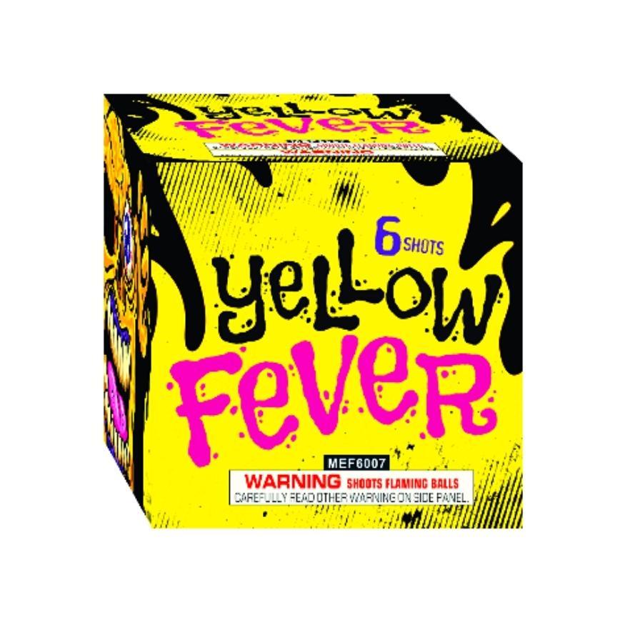 Yellow Fever | 6 Shot Aerial Repeater by Fox Fireworks -Shop Online for Standard Cake at Elite Fireworks!