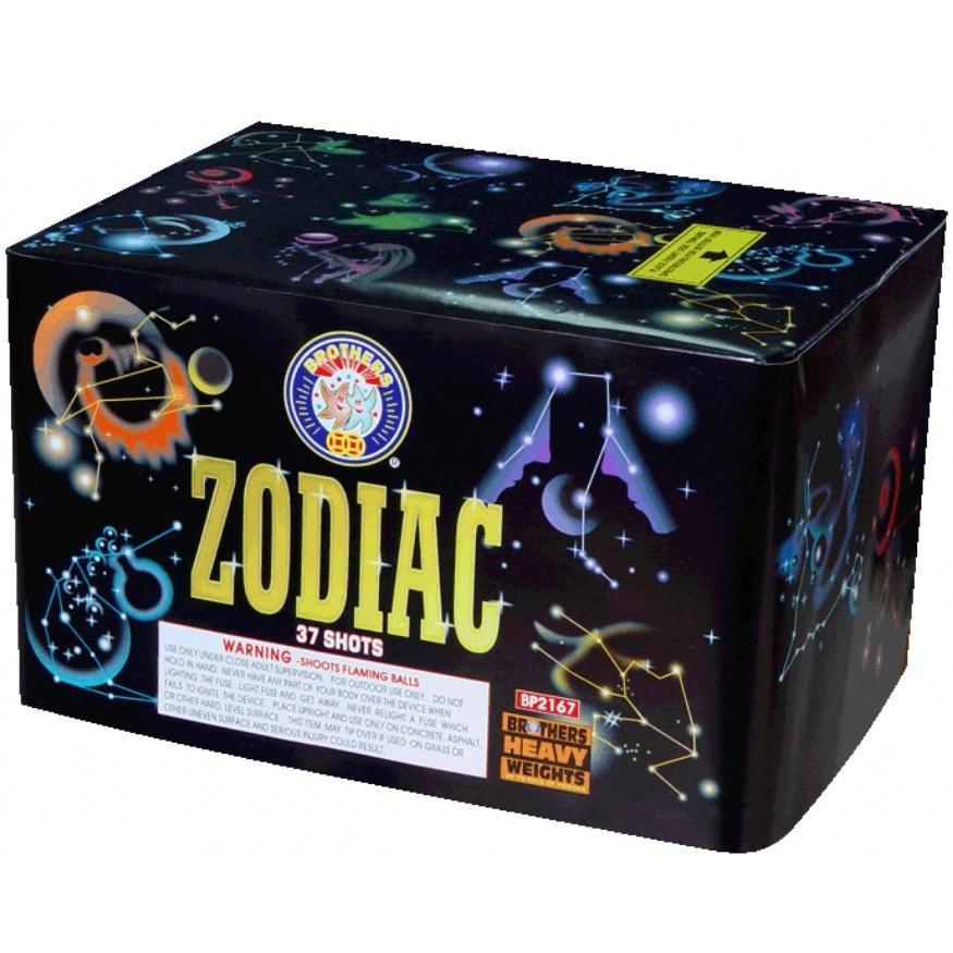 Zodiac | 37 Shot Aerial Repeater by Brothers Pyrotechnics -Shop Online for X-tra Large Cake™ at Elite Fireworks!