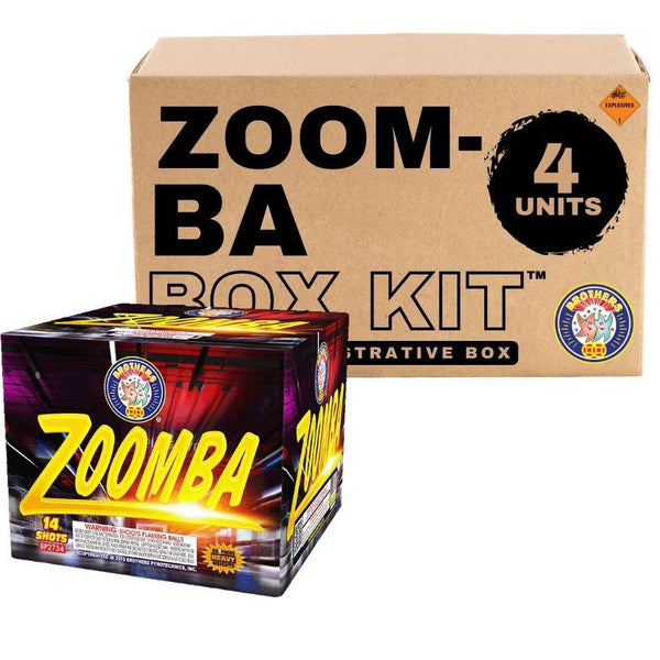 Zoomba | 14 Shot Aerial Repeater by Brothers Pyrotechnics -Shop Online for X-tra Large Cake™ at Elite Fireworks!