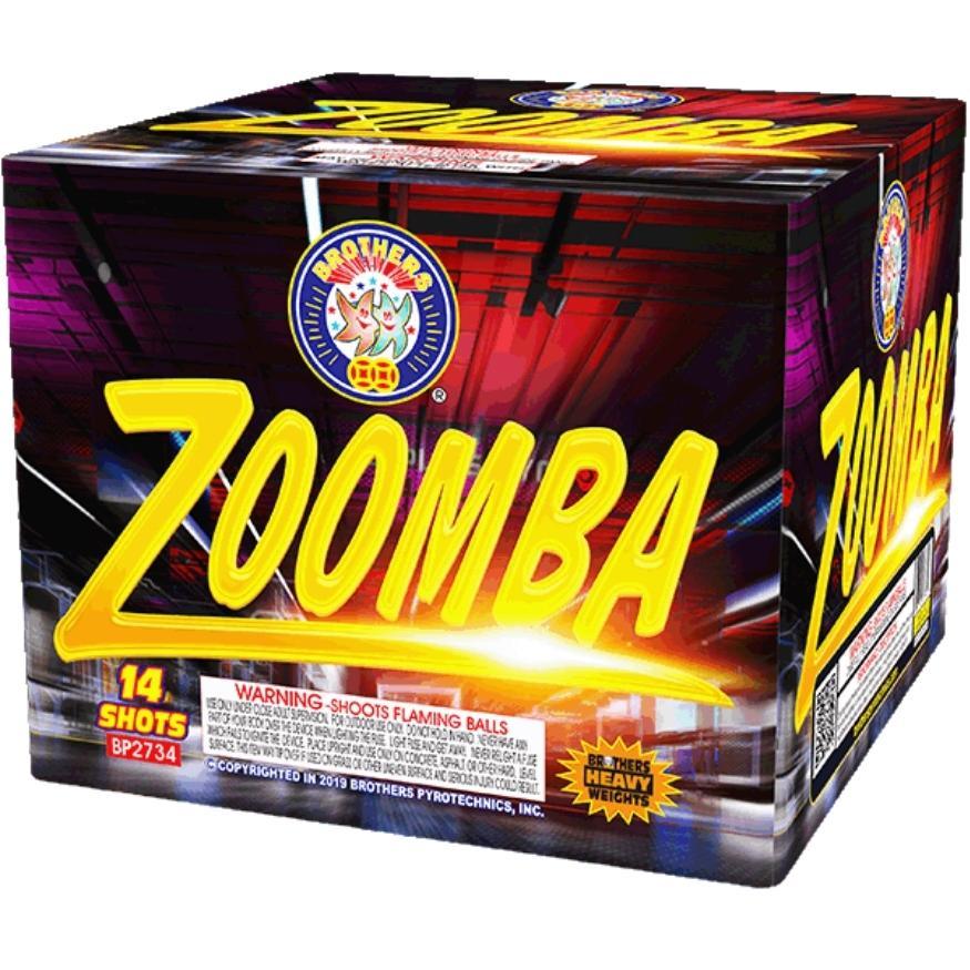 Zoomba | 14 Shot Aerial Repeater by Brothers Pyrotechnics -Shop Online for X-tra Large Cake™ at Elite Fireworks!